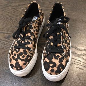 Cheetah platform sneakers